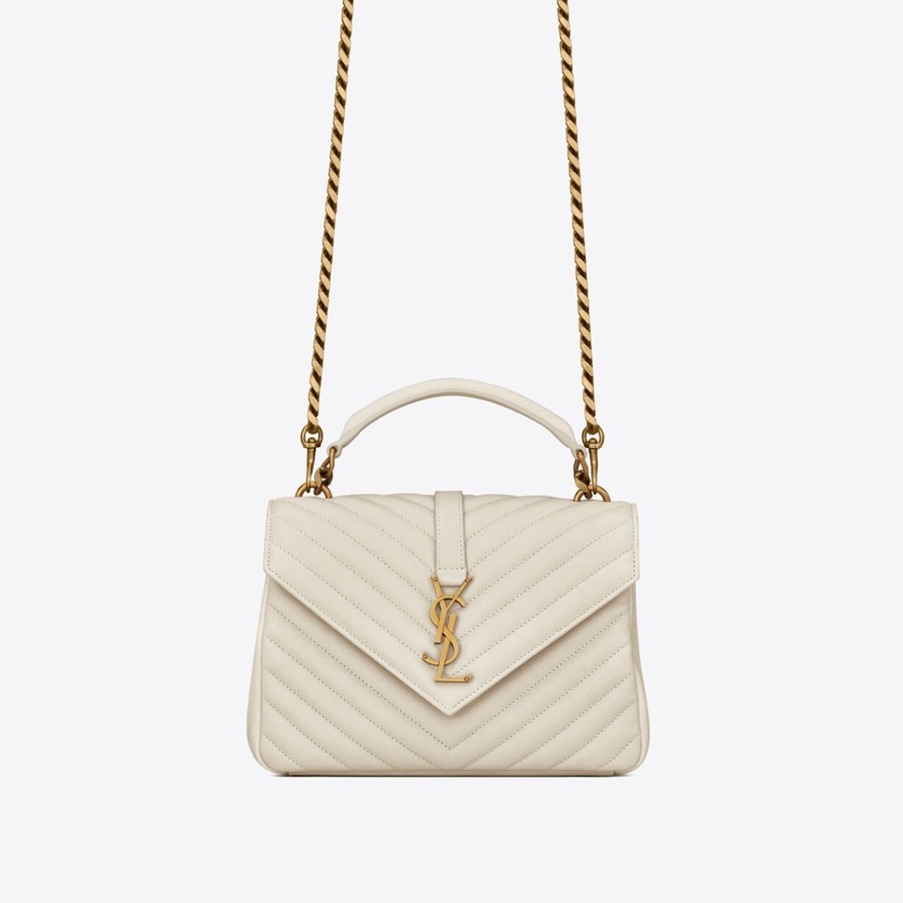 YSL COLLEGE MEDIUM IN QUILTED LEATHER